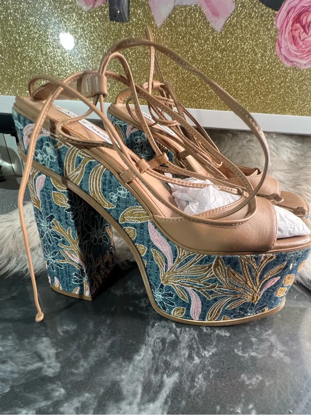 STEVE MADDEN ANIKA TAN LEATHER